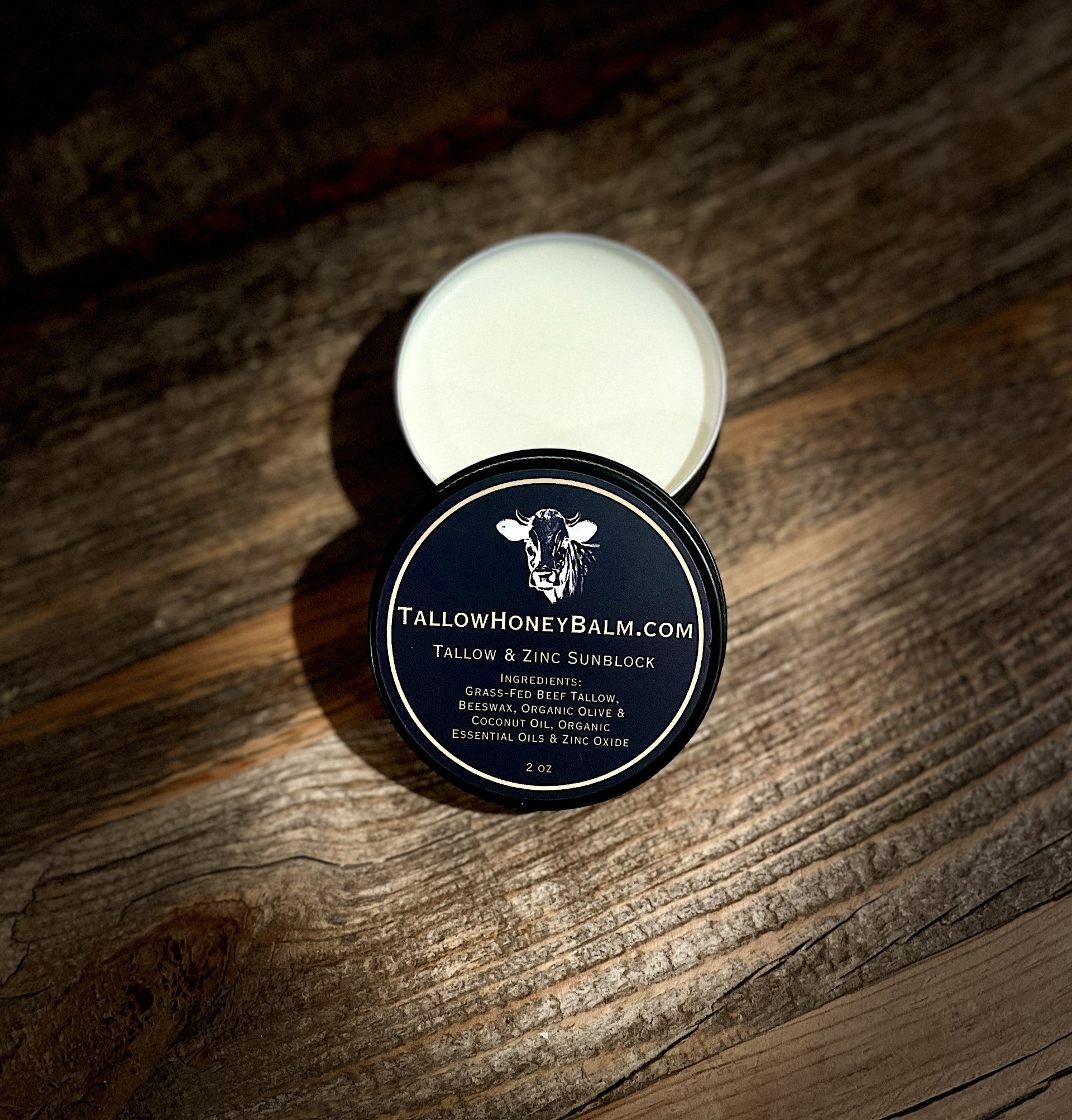 Tallow & Zinc Sunblock (2 oz tin jar)