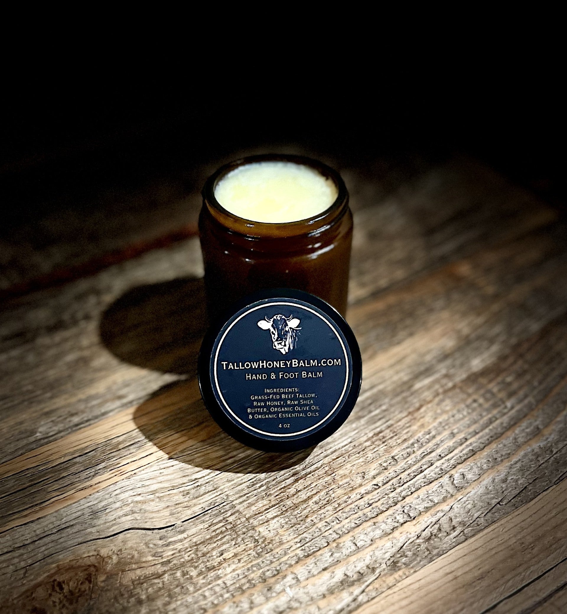 Hand & Foot Balm (4 oz glass jar)